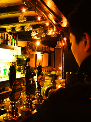 Bar at the Tiger Inn, East Dean