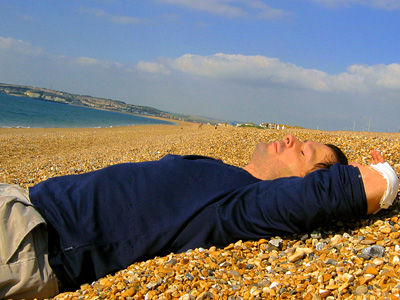 David on Seaford beach