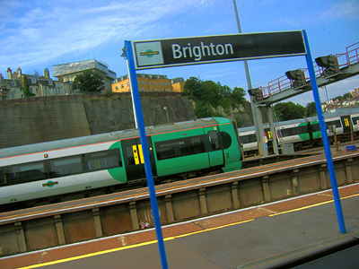 Train station at Brighton