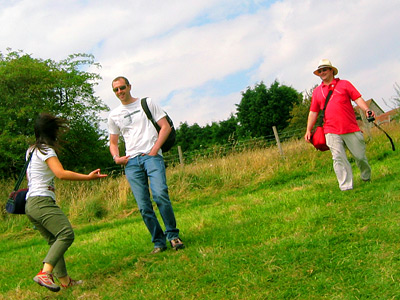 English Country Walks group at Hobb's Eares near East Dean village, East Sussex