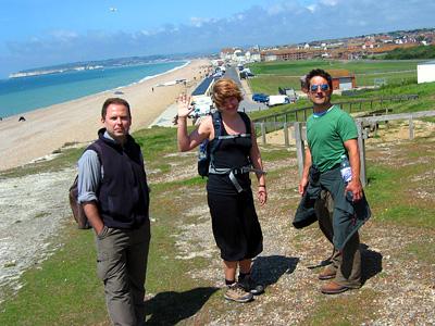 Leaving Seaford by the coast path