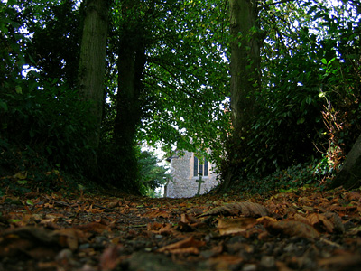 Path to Inworth church