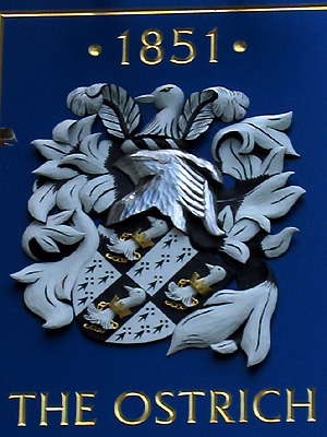 Pub sign, Robertsbridge, East Sussex, England, Britain, UK