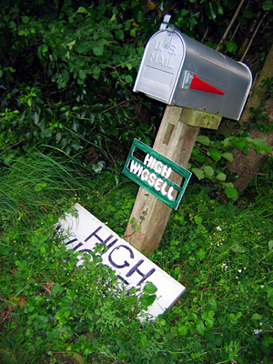 US mailbox, High Wigsell, Bodiam, East Sussex, England, Britain, UK