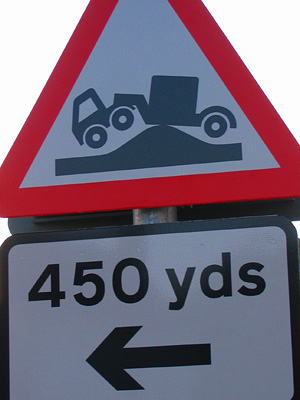 Warning sign, Robertsbridge, East Sussex, England, Britain, UK
