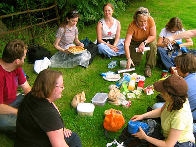 English Country Walks picnic lunch near Higham House