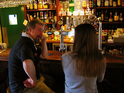 Inside the Salehurst Halt pub