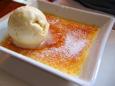 Creme brulee at The Curlew, Bodiam