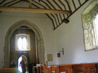Inside the church of St Margarets Broomfield, Kent