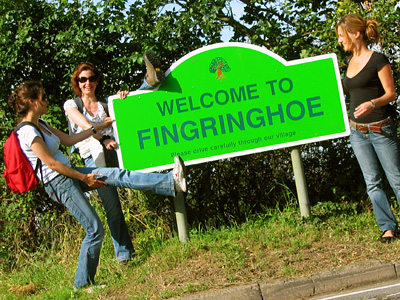 Welcome to Fingringhoe sign