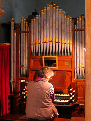 Organist at Ash Priors church