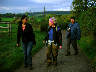 English Country Walks group near Homelea Farm, Chapel Leigh, Somerset