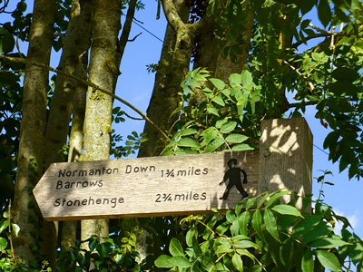 Stonehenge footpath signpost