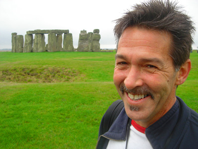 Brad at Stonehenge, October 2007