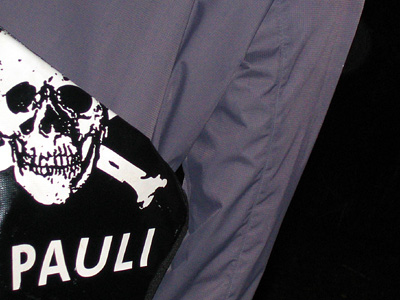 St Pauli bag with skull and crossbones insignia