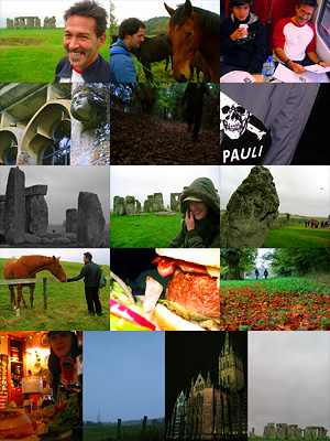 Stonehenge to Salisbury walk, Autumn 2007, photo montage